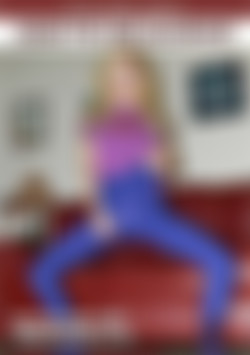 Odette Delacroix Super Tight Purple Lycra Leggings with Real Life JOI! front cover