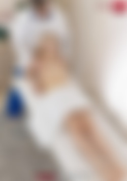 Light haired skinny beauty is having fun with her masseur front cover