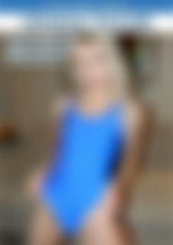 Cecelia Taylor Tight Blue Speedo One Piece Swimsuit & Socks with Obsessed with Me JOI! front cover